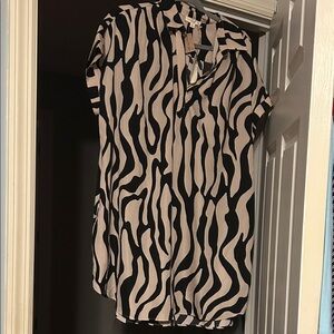 Black and White Zebra Print Women's dress